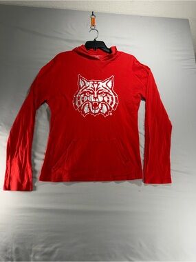 Vintage Arizona Wildcats Hoodie XL Red Y2K Step Ahead Long Sleeve T-Shirt Mens